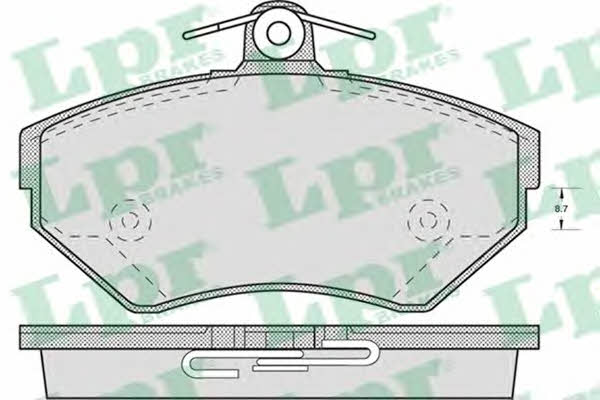 LPR 05P718 Brake Pad Set, disc brake 05P718: Buy near me at 2407.PL in Poland at an Affordable price!