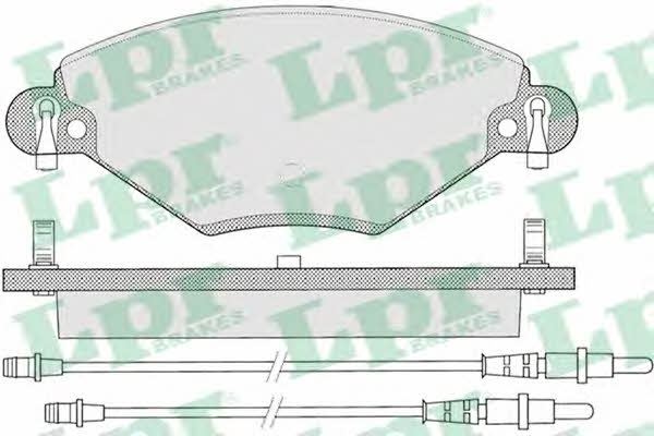 LPR 05P793 Brake Pad Set, disc brake 05P793: Buy near me in Poland at 2407.PL - Good price!