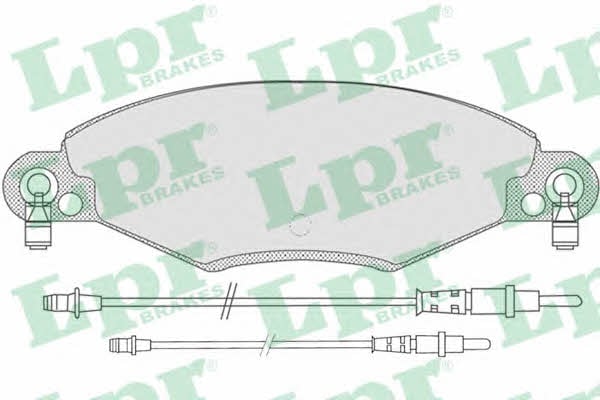 LPR 05P799 Brake Pad Set, disc brake 05P799: Buy near me in Poland at 2407.PL - Good price!