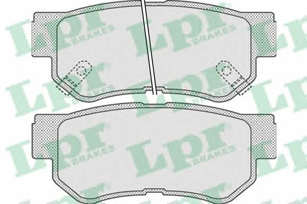 LPR 05P848 Brake Pad Set, disc brake 05P848: Buy near me in Poland at 2407.PL - Good price!