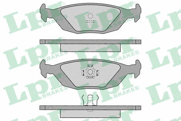 LPR 05P887 Тормозные колодки дисковые, комплект 05P887: Отличная цена - Купить в Польше на 2407.PL!