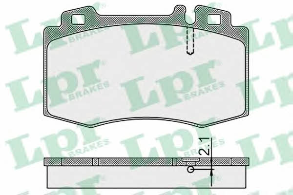 LPR 05P899 Brake Pad Set, disc brake 05P899: Buy near me in Poland at 2407.PL - Good price!