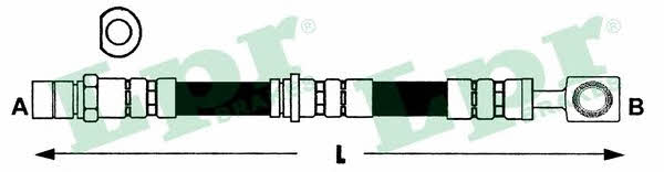 LPR 6T48239 Brake Hose 6T48239: Buy near me in Poland at 2407.PL - Good price!