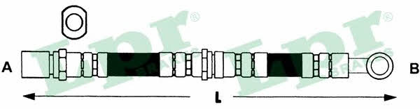 LPR 6T48438 Przewód hamulcowy elastyczny 6T48438: Dobra cena w Polsce na 2407.PL - Kup Teraz!