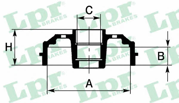 LPR 7D0602 Rear brake drum 7D0602: Buy near me in Poland at 2407.PL - Good price!