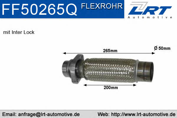 LRT Fleck FF50265Q Exhaust pipe, repair FF50265Q: Buy near me in Poland at 2407.PL - Good price!