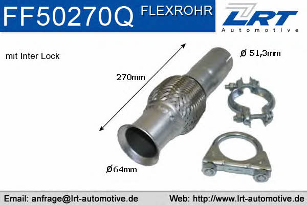LRT Fleck FF50270Q Corrugated pipe FF50270Q: Buy near me in Poland at 2407.PL - Good price!