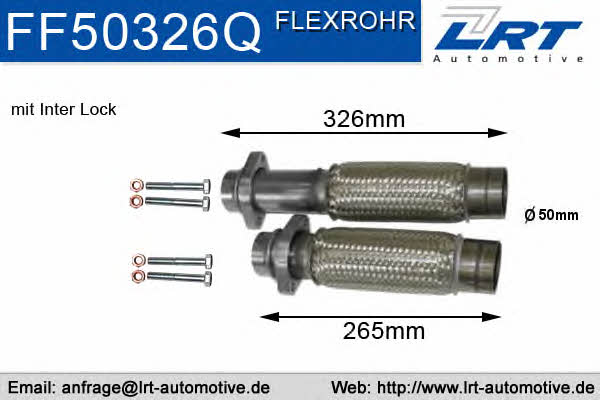 LRT Fleck FF50326Q Exhaust pipe, repair FF50326Q: Buy near me in Poland at 2407.PL - Good price!