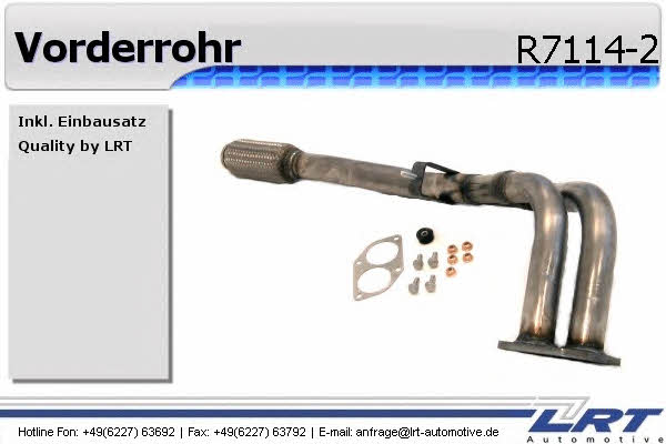 LRT Fleck R7114-2 Exhaust pipe R71142: Buy near me in Poland at 2407.PL - Good price!