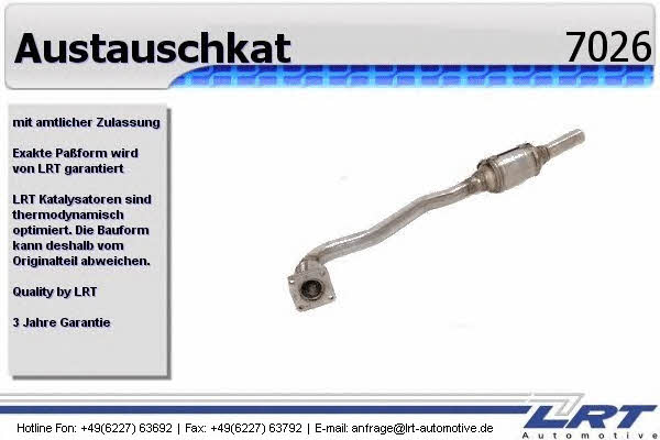 LRT Fleck 7026 Catalytic Converter 7026: Buy near me at 2407.PL in Poland at an Affordable price!