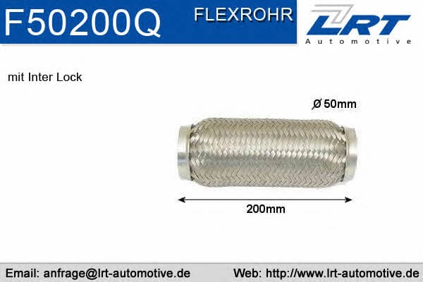 LRT Fleck F50200Q Corrugated pipe F50200Q: Buy near me in Poland at 2407.PL - Good price!