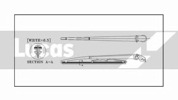 Lucas Electrical LLWCR13E Frame wiper blade 330 mm (13") LLWCR13E: Buy near me in Poland at 2407.PL - Good price!