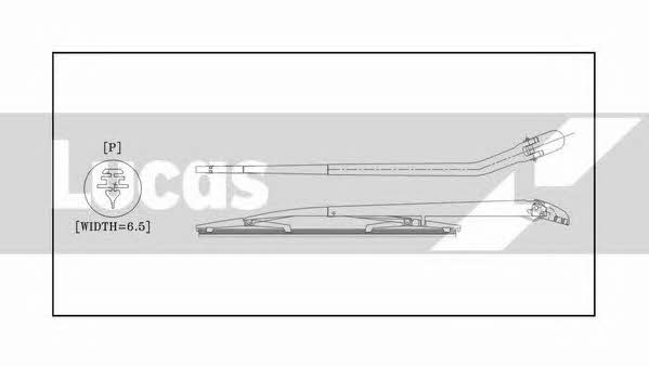 Lucas Electrical LLWCR14D Frame wiper blade 350 mm (14") LLWCR14D: Buy near me in Poland at 2407.PL - Good price!