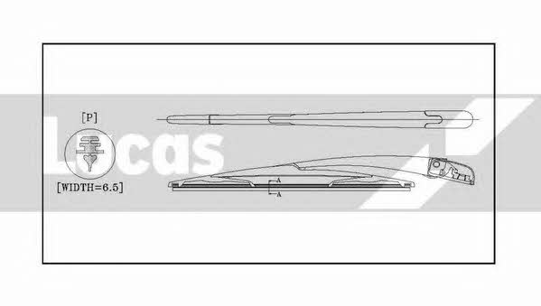 Lucas Electrical LLWCR14F Frame wiper blade 350 mm (14") LLWCR14F: Buy near me in Poland at 2407.PL - Good price!