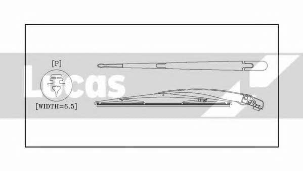 Lucas Electrical LLWCR16C Rear wiper blade 400 mm (16") LLWCR16C: Buy near me in Poland at 2407.PL - Good price!