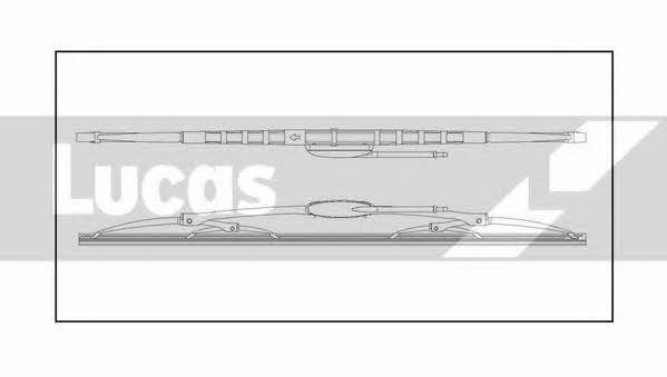 Lucas Electrical LLWHD24W Frame wiper blade 600 mm (24") LLWHD24W: Buy near me in Poland at 2407.PL - Good price!