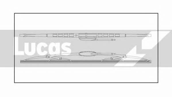 Lucas Electrical LLWHD24W Щітка склоочисника каркасна 600 мм (24") LLWHD24W: Приваблива ціна - Купити у Польщі на 2407.PL!