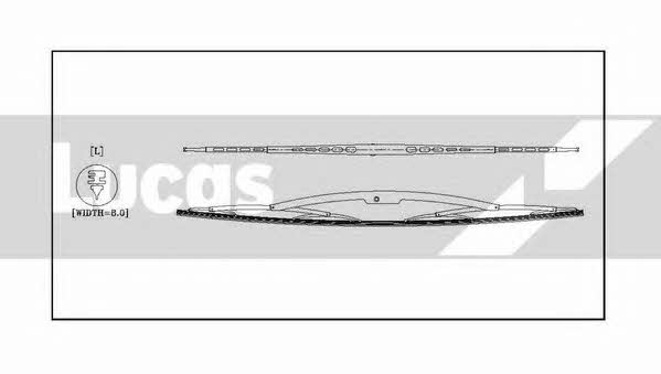 Lucas Electrical LLWHDH36 Frame wiper blade 900 mm (35") LLWHDH36: Buy near me in Poland at 2407.PL - Good price!