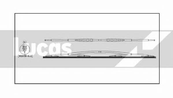 Lucas Electrical LLWHDS36 Frame wiper blade 900 mm (35") LLWHDS36: Buy near me in Poland at 2407.PL - Good price!