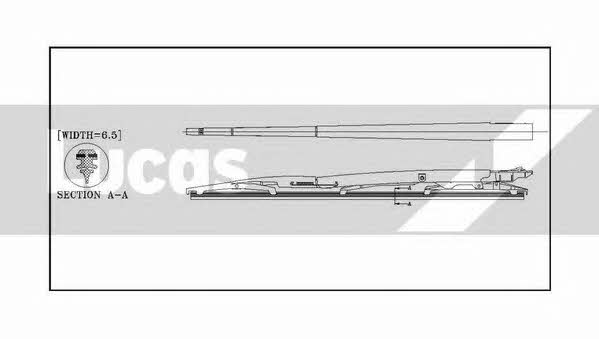 Lucas Electrical LWCR19 Frame wiper blade 480 mm (19") LWCR19: Buy near me in Poland at 2407.PL - Good price!