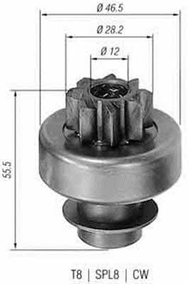 Freilaufgetriebe, starter Magneti marelli 940113020130