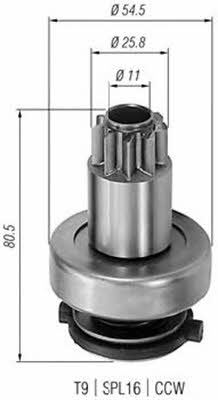 Magneti marelli 940113020304 Freewheel gear, starter 940113020304: Buy near me at 2407.PL in Poland at an Affordable price!