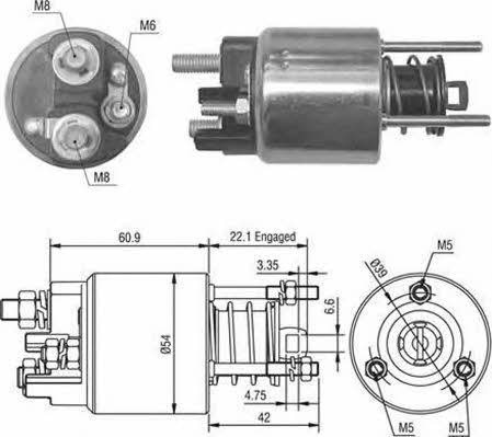 Magneti marelli 940113050016 Solenoid switch, starter 940113050016: Buy near me at 2407.PL in Poland at an Affordable price!