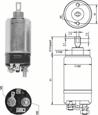 Magneti marelli 940113050090 Przekaźnik rozrusznika ze zworą wciąganą 940113050090: Dobra cena w Polsce na 2407.PL - Kup Teraz!