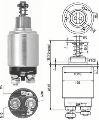 Magneti marelli 940113050095 Przekaźnik rozrusznika ze zworą wciąganą 940113050095: Dobra cena w Polsce na 2407.PL - Kup Teraz!