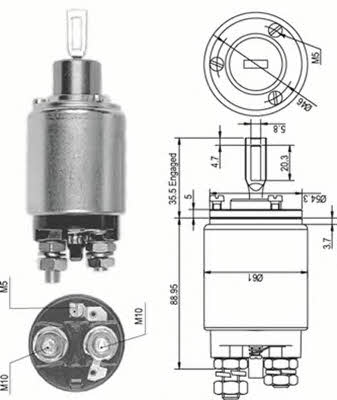 Magneti marelli 940113050098 Solenoid switch, starter 940113050098: Buy near me in Poland at 2407.PL - Good price!