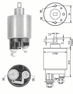 Magneti marelli 940113050239 Solenoid switch, starter 940113050239: Buy near me in Poland at 2407.PL - Good price!