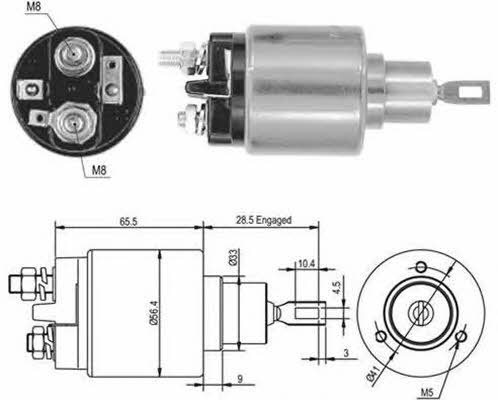 Magneti marelli 940113050379 Solenoid switch, starter 940113050379: Buy near me in Poland at 2407.PL - Good price!