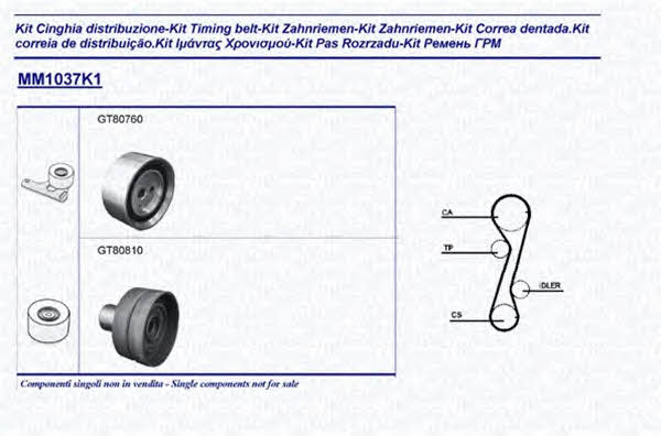 Magneti marelli 341310371101 Комплект зубчастих ременів 341310371101: Приваблива ціна - Купити у Польщі на 2407.PL!