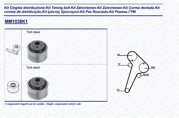 Magneti marelli 341310381101 Timing Belt Kit 341310381101: Buy near me in Poland at 2407.PL - Good price!