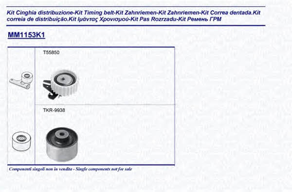 Magneti marelli 341311531101 Timing Belt Kit 341311531101: Buy near me in Poland at 2407.PL - Good price!