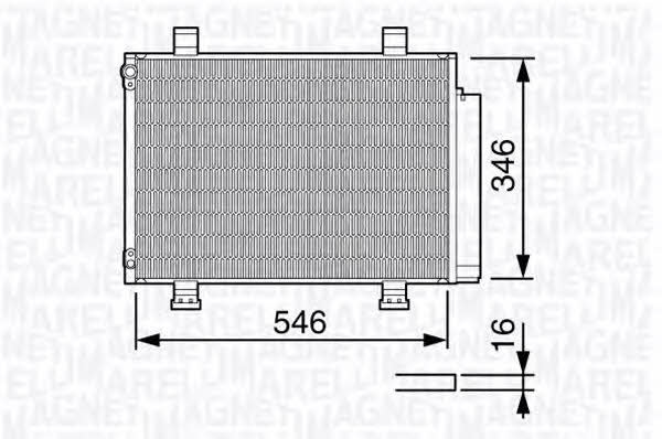 Magneti marelli 350203672000 Радіатор кондиціонера (Конденсатор) 350203672000: Купити у Польщі - Добра ціна на 2407.PL!