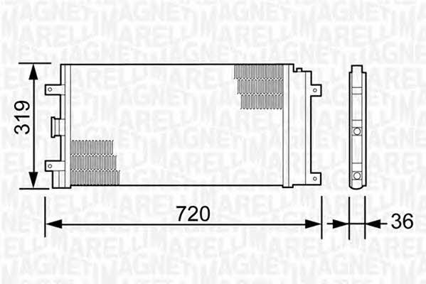 Magneti marelli 350203496000 Радиатор кондиционера (Конденсатор) 350203496000: Отличная цена - Купить в Польше на 2407.PL!