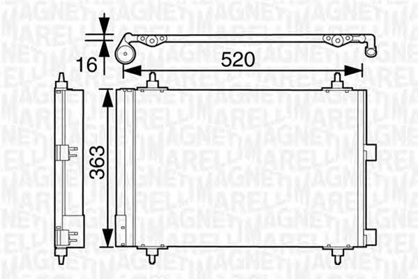 Magneti marelli 350203628000 Cooler Module 350203628000: Buy near me in Poland at 2407.PL - Good price!