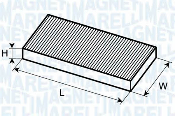 Magneti marelli 350203061100 Filter, interior air 350203061100: Buy near me at 2407.PL in Poland at an Affordable price!