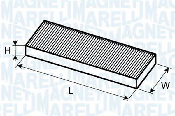 Magneti marelli 350203061320 Filter, interior air 350203061320: Buy near me at 2407.PL in Poland at an Affordable price!