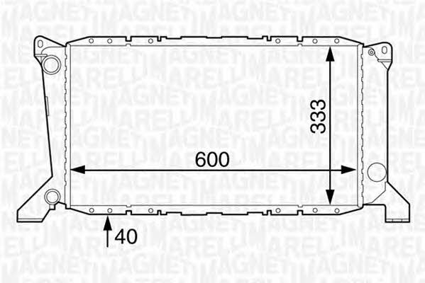 Magneti marelli 350213122200 Радиатор охлаждения двигателя 350213122200: Отличная цена - Купить в Польше на 2407.PL!