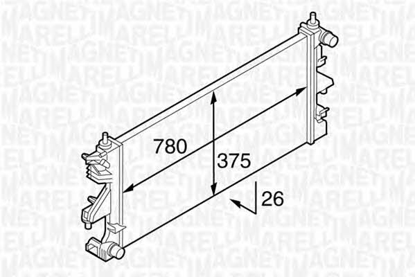 Magneti Marelli 350213129400 Kühler motorkühlung 350213129400: Kaufen Sie zu einem guten Preis in Polen bei 2407.PL!