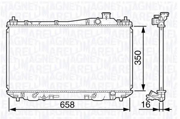 Magneti Marelli 350213132900 Kühler motorkühlung 350213132900: Bestellen Sie in Polen zu einem guten Preis bei 2407.PL!