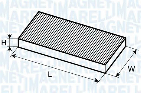 Magneti marelli 350203063180 Filtr kabinowy z węglem aktywnym 350203063180: Dobra cena w Polsce na 2407.PL - Kup Teraz!