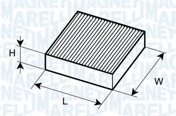 Magneti marelli 350203064090 Фільтр салону 350203064090: Приваблива ціна - Купити у Польщі на 2407.PL!