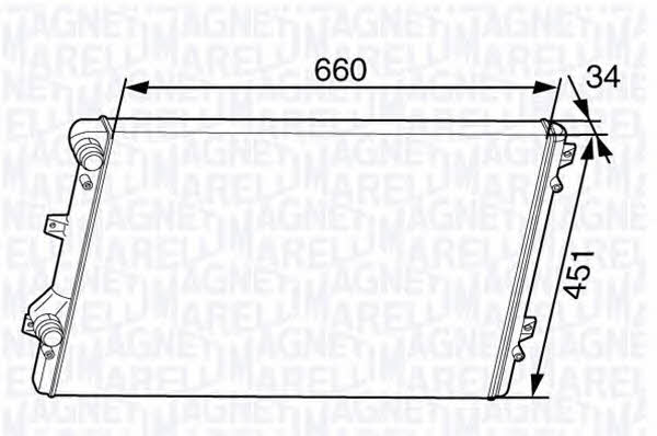 Magneti marelli 350213144300 Радіатор охолодження двигуна 350213144300: Приваблива ціна - Купити у Польщі на 2407.PL!