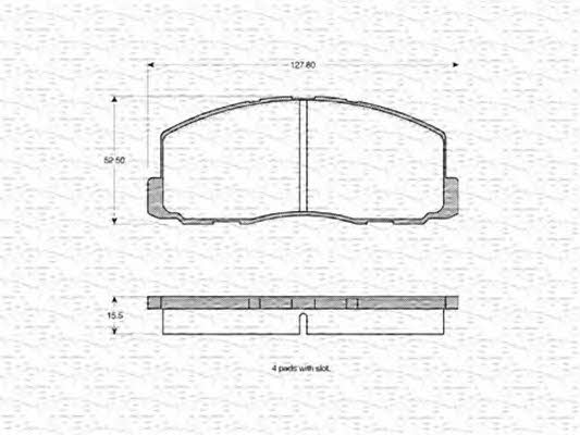 Magneti marelli 363702160805 Brake Pad Set, disc brake 363702160805: Buy near me in Poland at 2407.PL - Good price!