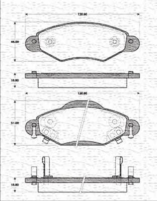 Magneti marelli 363702161248 Brake Pad Set, disc brake 363702161248: Buy near me in Poland at 2407.PL - Good price!