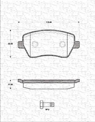 Magneti marelli 363702161250 Тормозные колодки дисковые, комплект 363702161250: Отличная цена - Купить в Польше на 2407.PL!