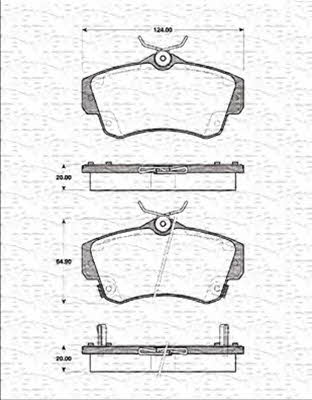 Magneti marelli 363702161337 Brake Pad Set, disc brake 363702161337: Buy near me in Poland at 2407.PL - Good price!